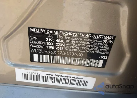 2007 Mercedes-Benz E 350 z USA, uszkodzony, nr VIN WDBUF56X07B033630